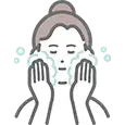 いつも通りに洗顔